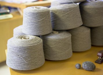 Fresh spun Jämtlands wool